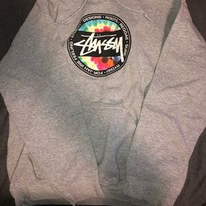 STUSSY Grey Hoodie